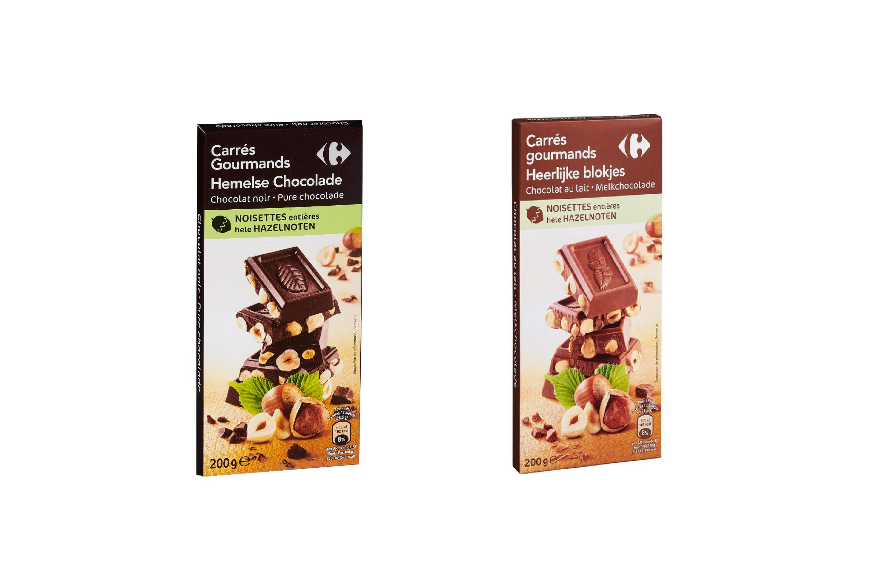 Rappel de produit pour du chocolat Carrefour contenant des cailloux