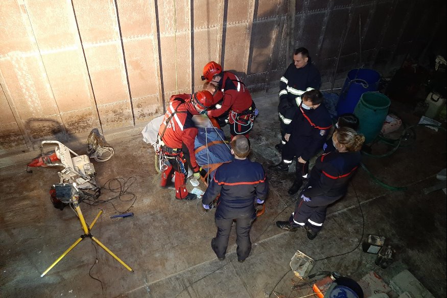 Intervention délicate pour les pompiers du Nord hier