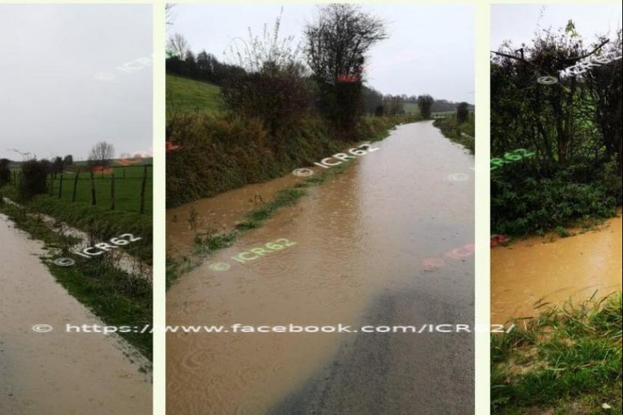 Des inondations importantes des flandres en passant par Arques , Calonne Ricouart