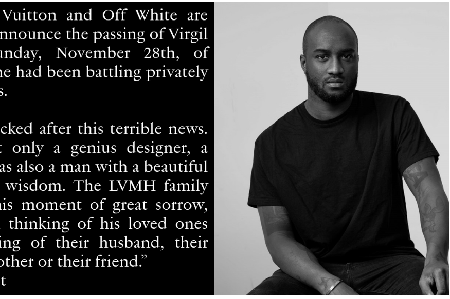 LOUIS VUITTON/ Virgil Abloh est mort d'un cancer à 41ans