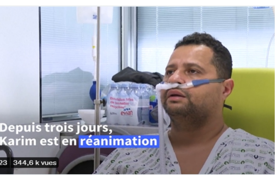 Karim, non vacciné, accusé d'être un acteur est mort du covid trois jours plus tard