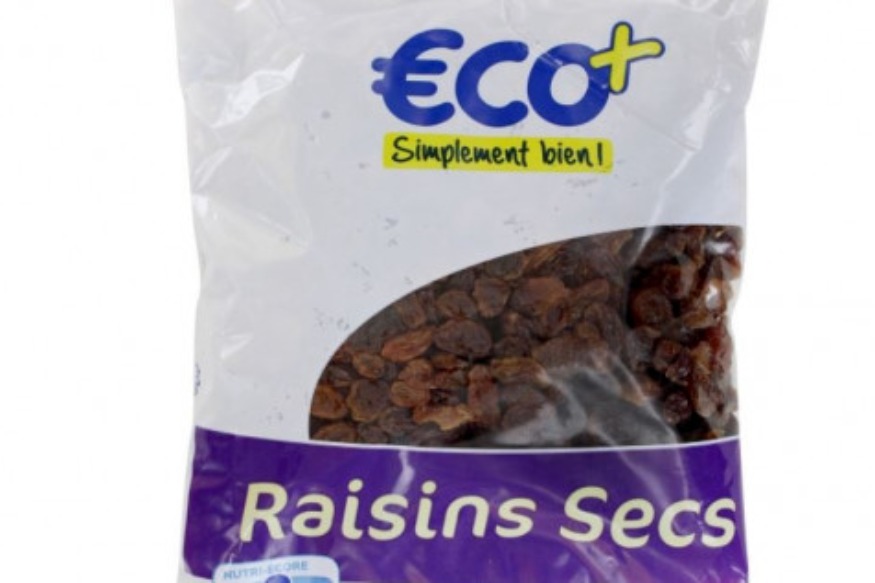 E.Leclerc lance une alerte sur des sachets de raisins secs de la marque Eco+ commercialisés dans ses grandes surfaces, qui contiendraient des mycotoxines