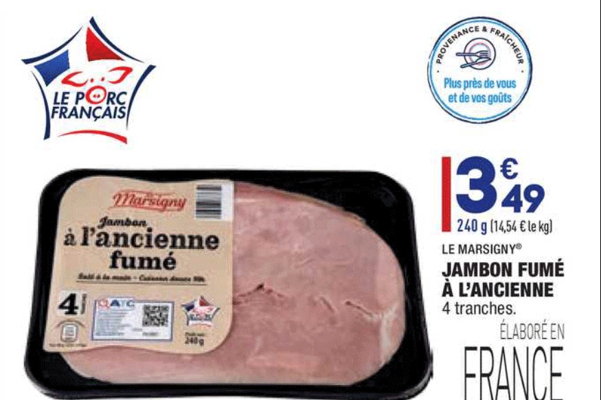 Aldi rappelle du jambon vendu dans les Hauts-de-France