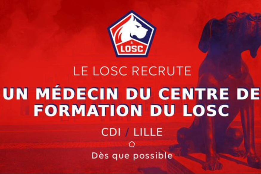 Le  Losc recrute un médecin pour son centre de formation