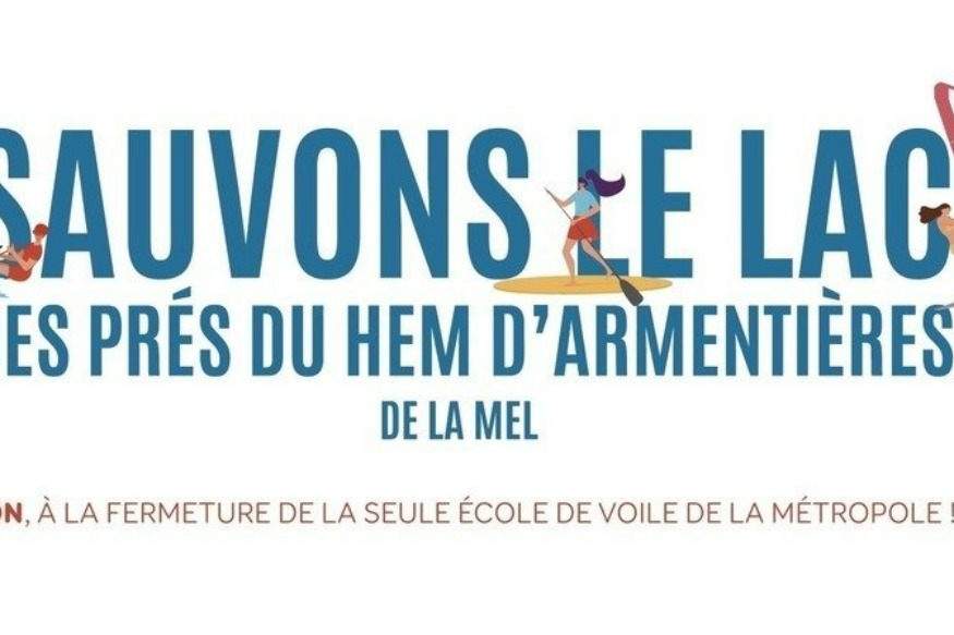 Une pétition pour éviter la fermeture de l'école de voile du lac des Prés du Hem d'Armentières de la MEL