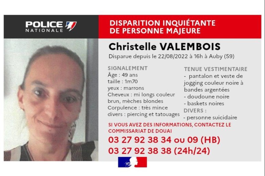 Une disparition inquiétante dans le Nord