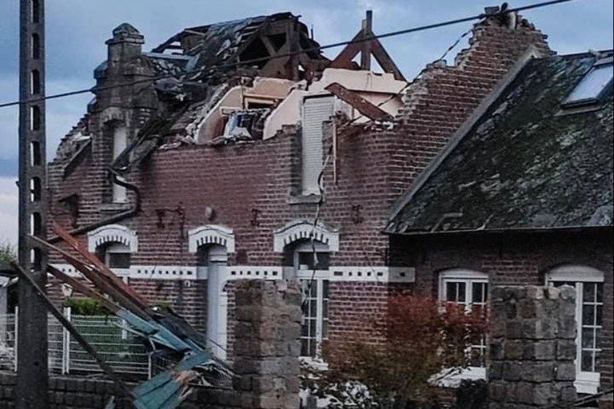 Une tornade touche la commune de Bihucourt dans le Pas de Calais