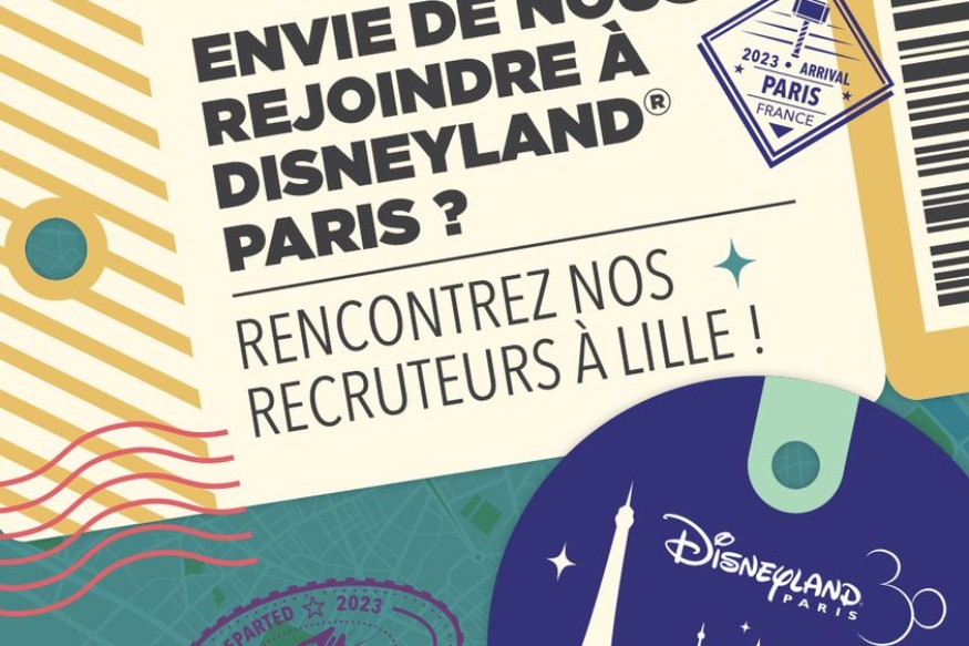 DISNEYLAND PARIS recrute à Lille au Novotel