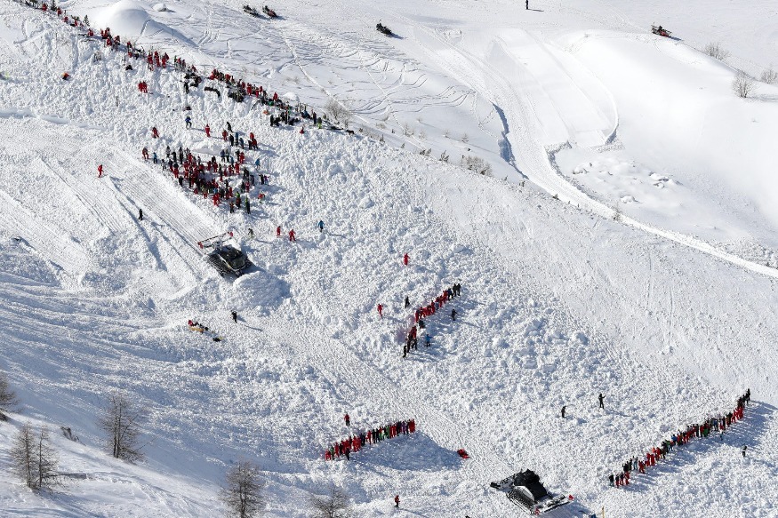 Une avalanche hier près de Tignes