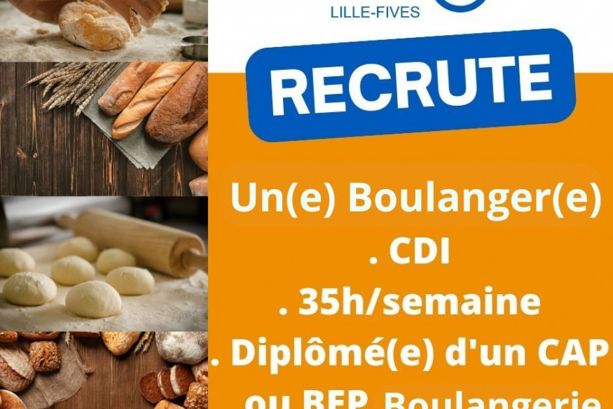 Le  magasin E. LECLERC Lille Fives recrute un boulanger