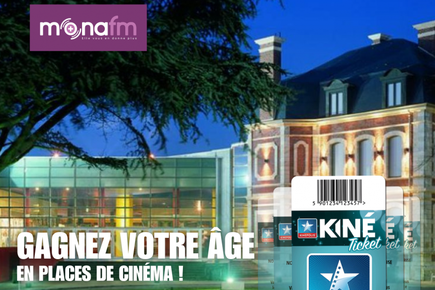 Gagnez votre âge en places de cinéma!